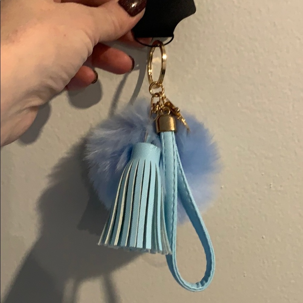 Fuzzy Keychain with tassel